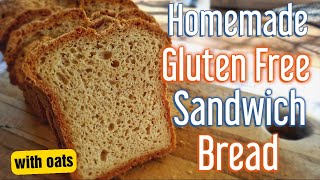 【Gluten Free】How to make gluten free white sandwich bread with Oats and Tofu