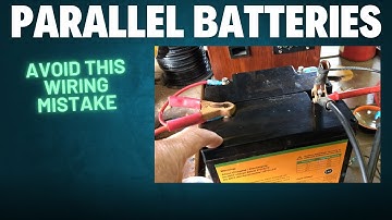 Vermijd deze fout bij het parallel aansluiten van batterijen