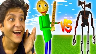 Si̇ren Head Vs Baldi̇ Mi̇necraft Ani̇masyonlari Tepki