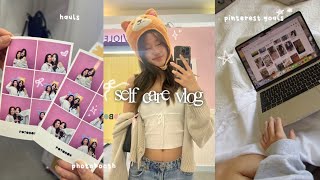 junior year SELF CARE VLOG: pinterest goal, dying hair, productive life, retail therapy, study