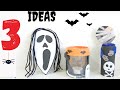 12 Ideas para Halloween / Dulcero, Adorno y Portavelas Reciclado