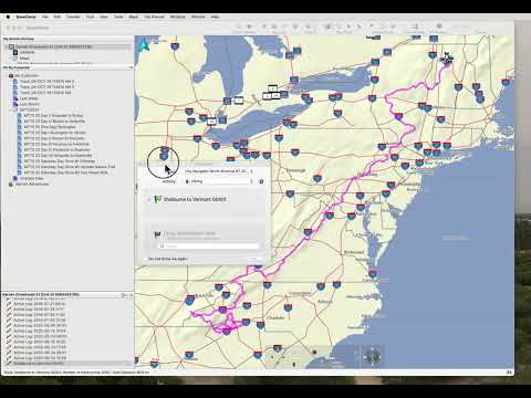How to create navigable Routes unto Garmin DriveAssist 51 from Tracks, using Basecamp. (Mac)