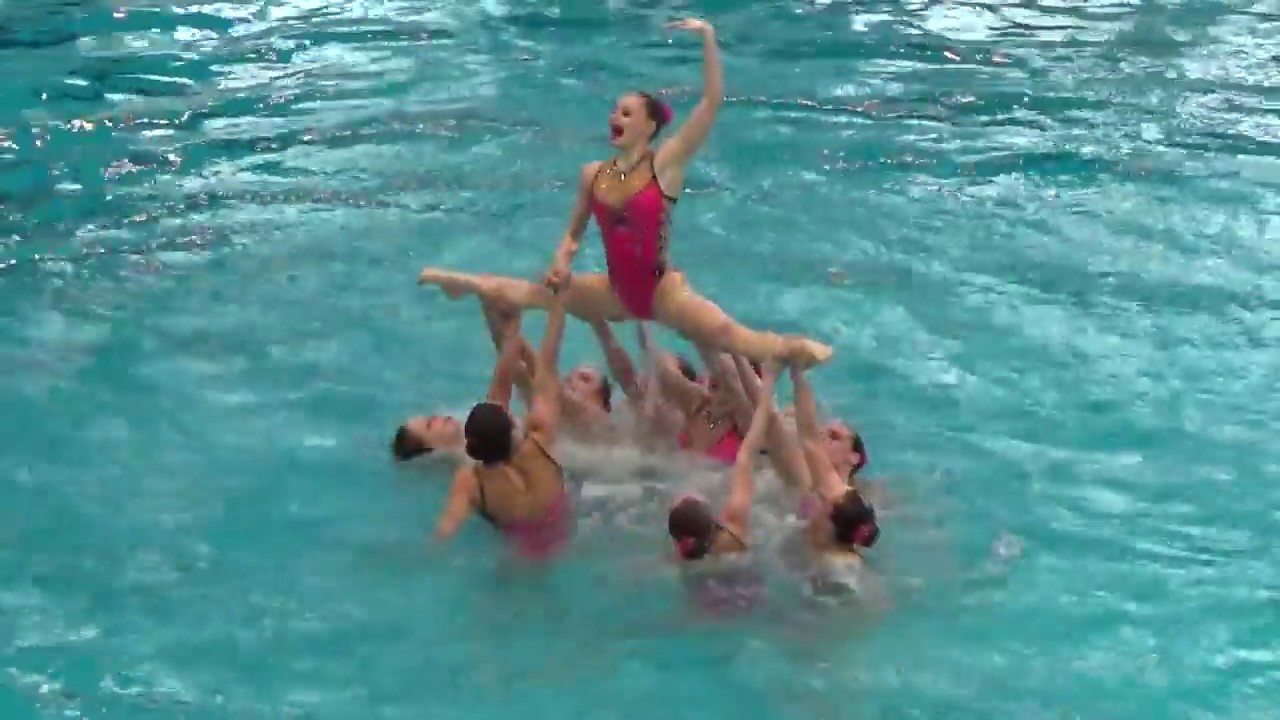 Synchronized Swimming FRANCE highlights routine (2018 French Open