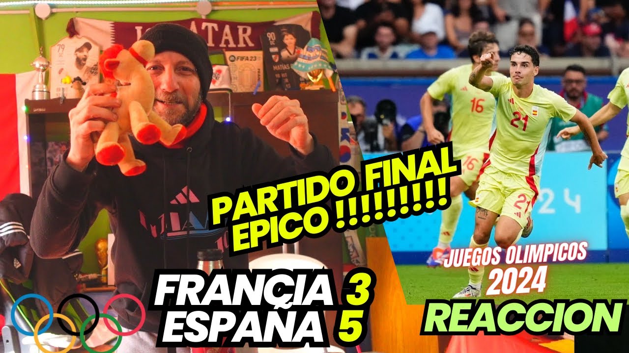 FRANCIA 3 vs ESPAÑA 5 - Reacciones de Hinchas - Juegos Olimpicos 2024
