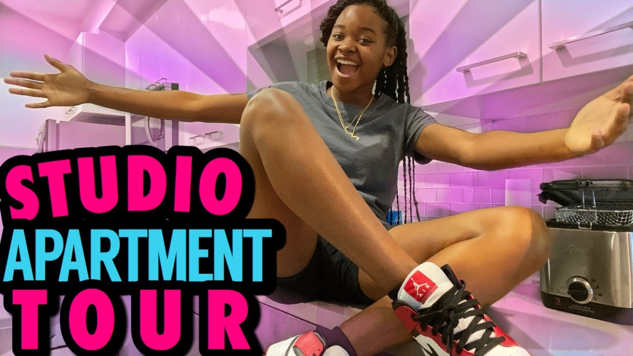 MY FURNISHED STUDIO APARTMENT TOUR IN CALIFORNIA! (FIRST APARTMENT