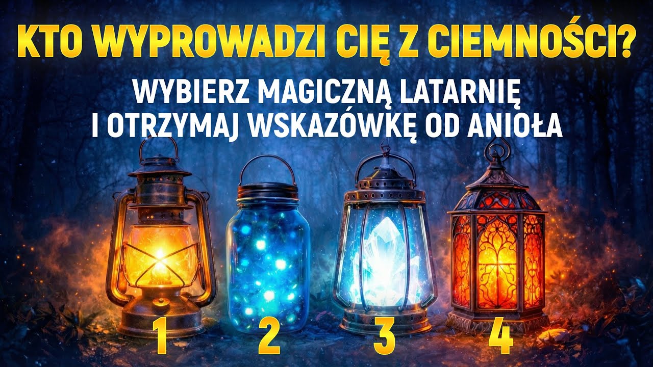 KTO WYPROWADZI CIĘ Z CIEMNOŚCI? Wybierz magiczną latarnię i otrzymaj wskazówkę od Anioła