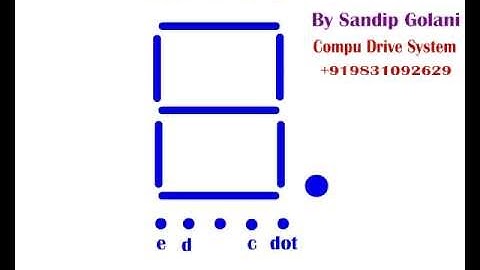 7 Segment Display Pin Using Procedure