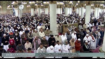 HD تلاوة جميلة لصلاة العشاء اليوم السبت 1438/5/7 - الحرم النبوي - الشيخ أحمد طالب حميد