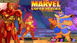 Marvel Super Heroes Iron Man Longplay (Arcade) [4K/Remastered/60FPS]