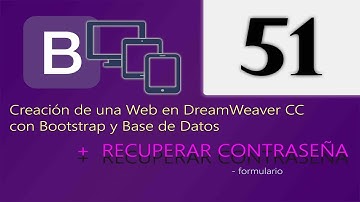 Cap 51 - Creación de una web en DreamWeaver CC con Bootstrap y Base de Datos