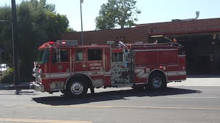 LAFD Engine 100 (Reserve) and Rescue 100 Responding