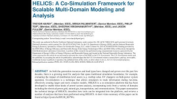 Walkthrough of "HELICS: A C-Simulation Framework for Scalable Multi-Domain Modeling and Analysis"