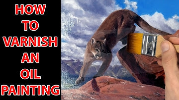 How to Varnish an Oil Painting - in 2 minutes ! Jason Morgan art