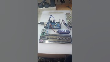Arduino MEGA ADK, Clock with Temperature and Pressure displaying on 8x32 LED Matrix.