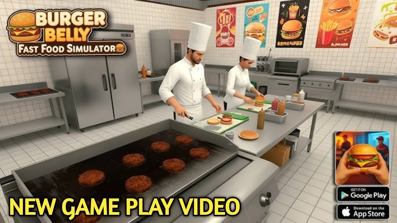 | Opened New Fast Food Simulator | Burger Belly Android Gameplay #01