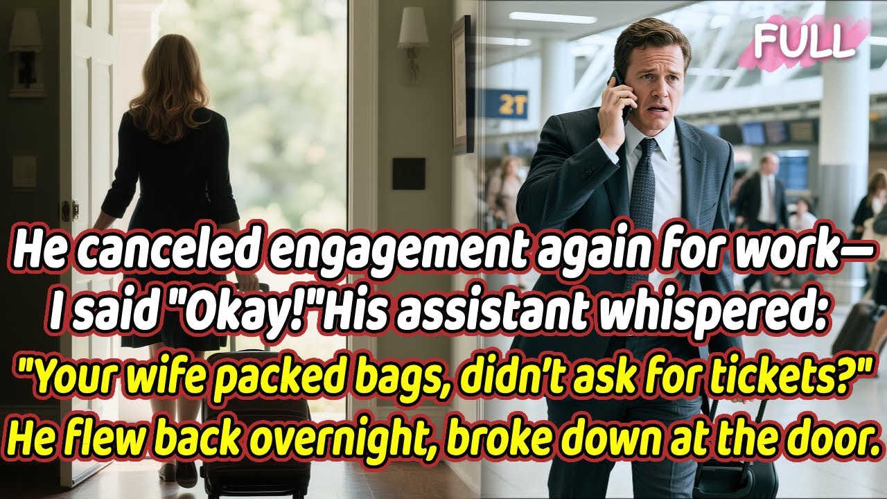 Он снова отменил встречу из-за работы. Я: «Хорошо!» Его помощница прошептала: «Ваша жена собрала ...