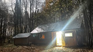 LOG CABIN OFF THE GRID. WE'RE PREPARED FOR SEVERE RUSSIAN FROSTS