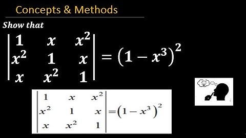 det (1 x x^2 , x^2 1 x , x x^2 1)=(1-x^3)^2  || Show that: `|1xx^2x^2 1xxx^2 1|=(1-x^3)^2
