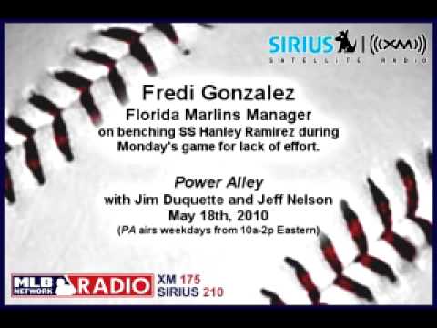 Fredi Gonzalez, FLA manager, on benching Hanley Ra...