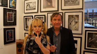 Sculpturer Len Gifford at the exhibition of The Guild Of Erotic Artists