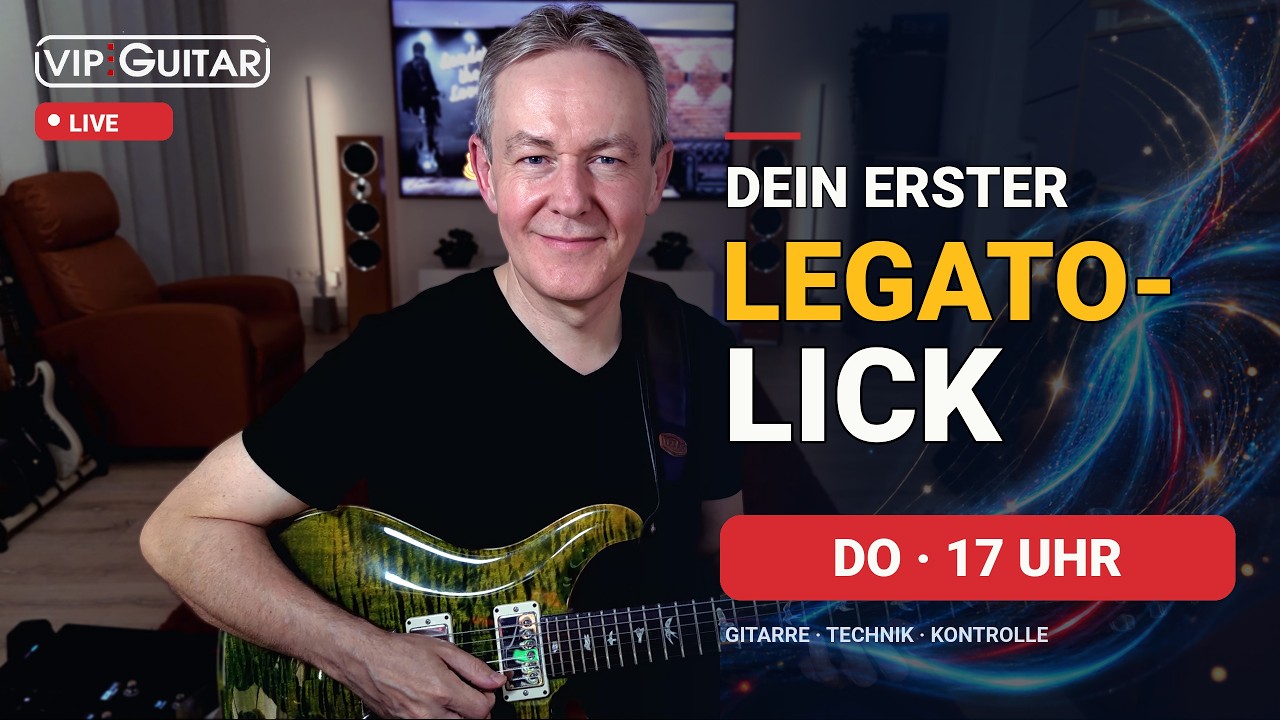 Der erste Legato-Lick, den jeder Gitarrist lernen sollte, Livestream mit Horst Keller