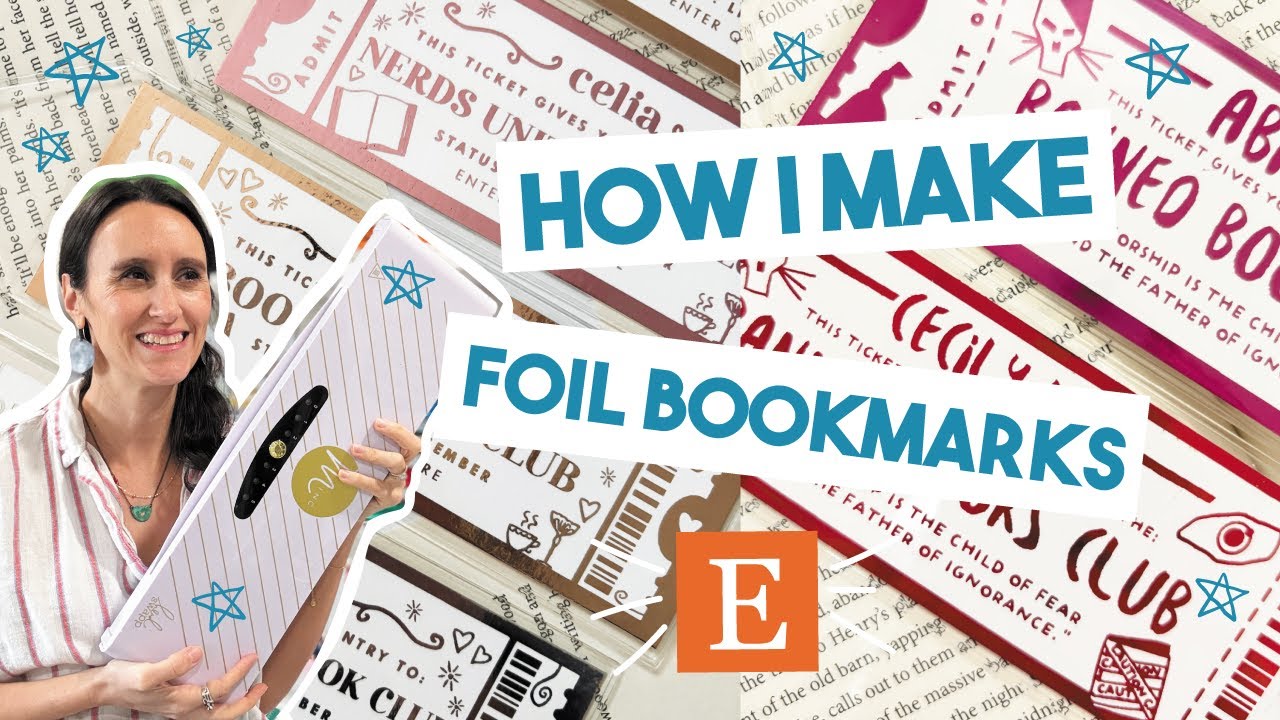 How to Foil Bookmarks Using a Laser Printer & Minc Machine - YouTube
