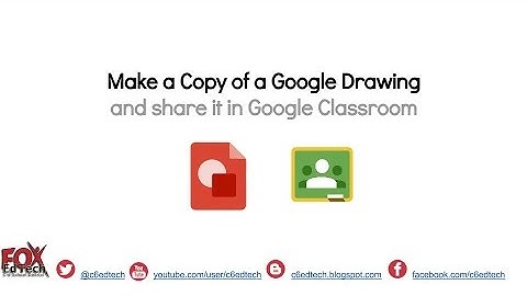 Make a Copy of a Google Drawing to Share in Google Classroom