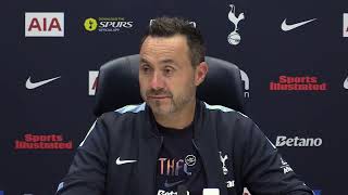 "I THINK HE DESERVES TO WIN THE BALLON D'OR!" Spurs Boss Roberto De Zerbi on Harry Kane 