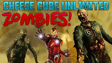 "CRAZY CHEESE ZOMBIES MAP!" - Custom Zombies "CHEESE CUBE UNLIMITED" (CoD WaW Custom Zombies)