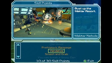 Ratchet and Clank 2 Going Commando Skill Point Maktar Nebula Vandalize
