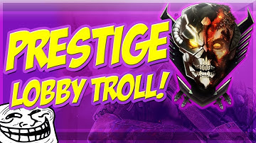 Fake Prestige Lobby Troll - Noob Gets Reset! *HILARIOUS* (Black Ops 2 Trolling)