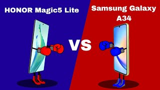 honor magic 5 lite VS Samsung galaxy A34| ¿Cuál es mejor gama media?