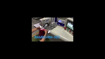 RAMBO RM-163,Automatic waist tag feeder sewing machine, testing before delivery