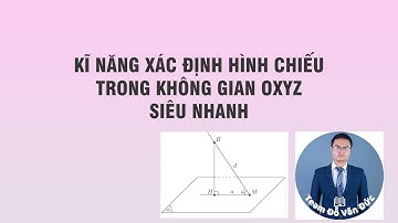 Kĩ năng xác định hình chiếu trong không gian Oxyz siêu nhanh