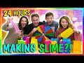 24 HOURS OF MAKING SLYME | OVERNIGHT CHALLENGE | We Are The Davises