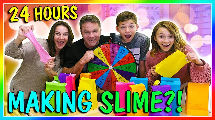 24 HOURS OF MAKING SLYME | OVERNIGHT CHALLENGE | W...