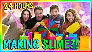 24 HOURS OF MAKING SLYME | OVERNIGHT CHALLENGE | We Are The Davises