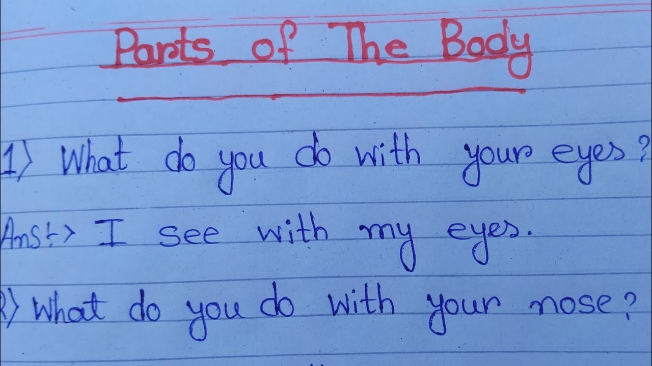 Parts of the body// English conversation.