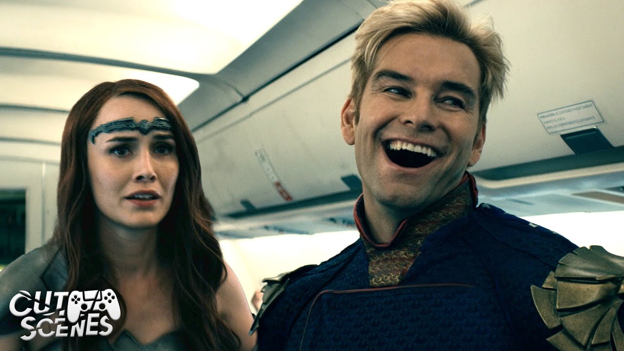 Homelander and Maeve Abandon Lives: Airplane Tragedy | The Boys (Antony Starr, Dominique McElligot)