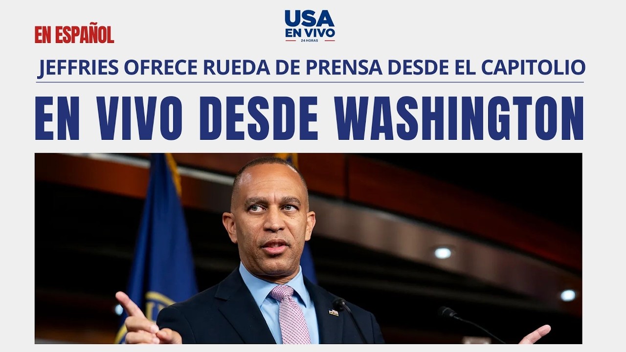 EN VIVO Hakeem Jeffries habla tras el despido de Kristi Noem como secretaria del DHS | USA EN VIVO 🔴