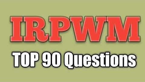 IRPWM Top 90 Questions For LDCE JE P WAY // IRPWM 2020 Objective Question @RLYGYN