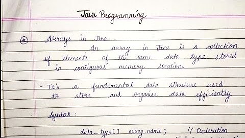 Array In Java | Java Programming | Dev Domain
