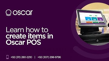 How to create items in Oscar POS