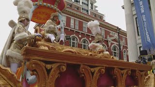 Rex: King of Carnival raises a glass to Mayor Helena Moreno New Orleans Mayor Helena Moreno Arrives To The Uptown Parade Route On Mardi Gras