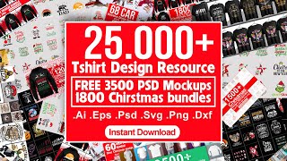 25k T-shirt Design Vector Bundles - Tshirt Design Resources