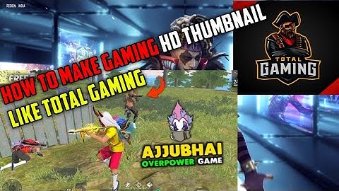 How To Make HD Gaming Thumbnail Like Total Gaming From Android || You Tube Professional Thumbnail🔥