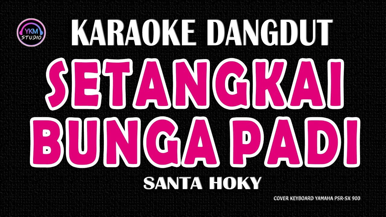 SETANGKAI BUNGA PADI - Karaoke Dangdut Original Nada Rendah (Versi Wanita) | SANTA HOKY