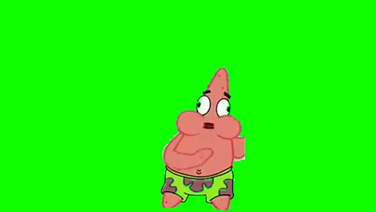 SpongeBob Green Screen: Patrick Choking - YouTube