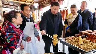 Rare Xi Jinping video: Buy Shoes! Make dumplings! Chat with lady boss! chat with courier