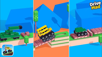 DRIVE MADDNESS AND DRIVE MAD KIT 2 GAME IN FANCADE ANDROID/IOS GAMEPLAY|| GAMING CUBE